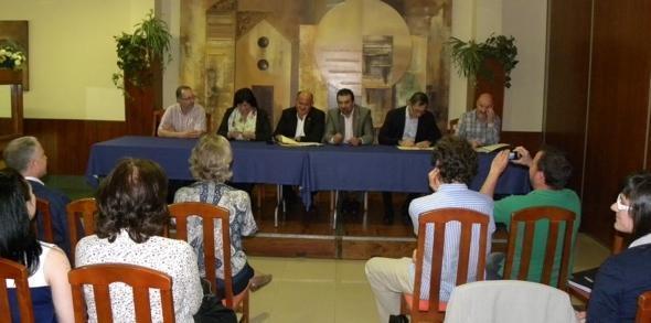 Acto de sinatura do proxecto Novos Horizontes