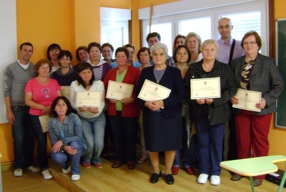 Clausura curso Coidados non profesionais a persoas dependentes 2011