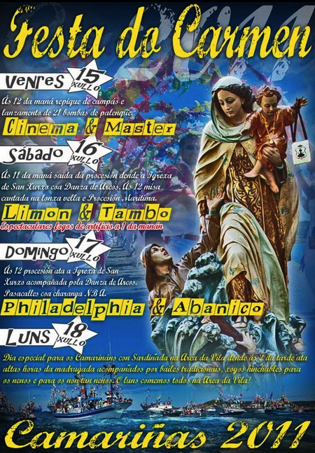 Festas carme camarinas