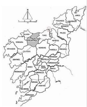 Mapa das Terras de Nemancos
