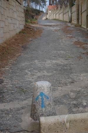Frecha azul Ruta Costa da Morte