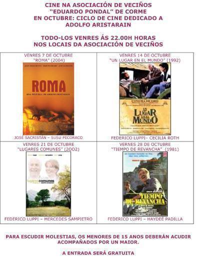 Cine Corme Outubro 2011