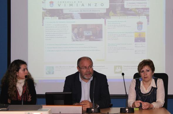 Lorena Cernadas Antelo e Rosa Sanchez presentaron a nova web municipal