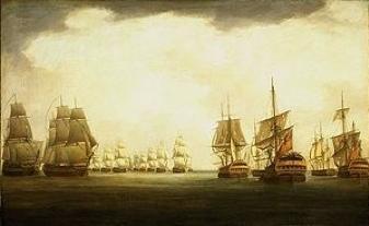 Batalla de Fisterra 23 de julio de 1805 por William Anderson
