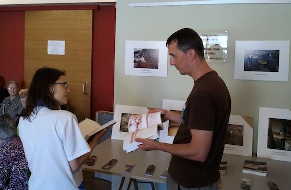 Anxo Eiroa na exposicion Comarca Natural de Bergantinos de Neano