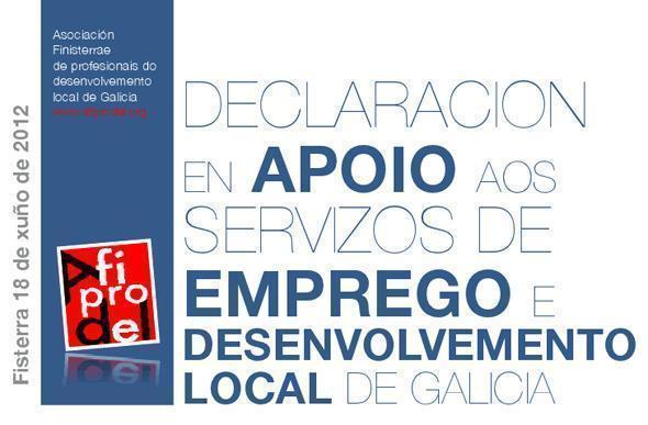 Declaración en Apoio aos Servizos de Emprego e Desenvolvemento Local en Galicia