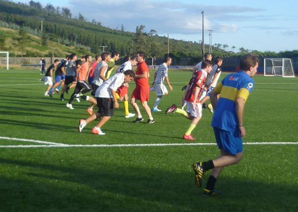 Primeiros adestramentos para a SD Ameixenda