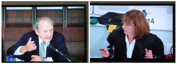 Lopez-Sors respondendo as preguntas da avogada da armadora MareShiping Maria Jose Rodriguez López-Sors respondendo as preguntas da avogada da armadora MareShiping, María José Rodríguez