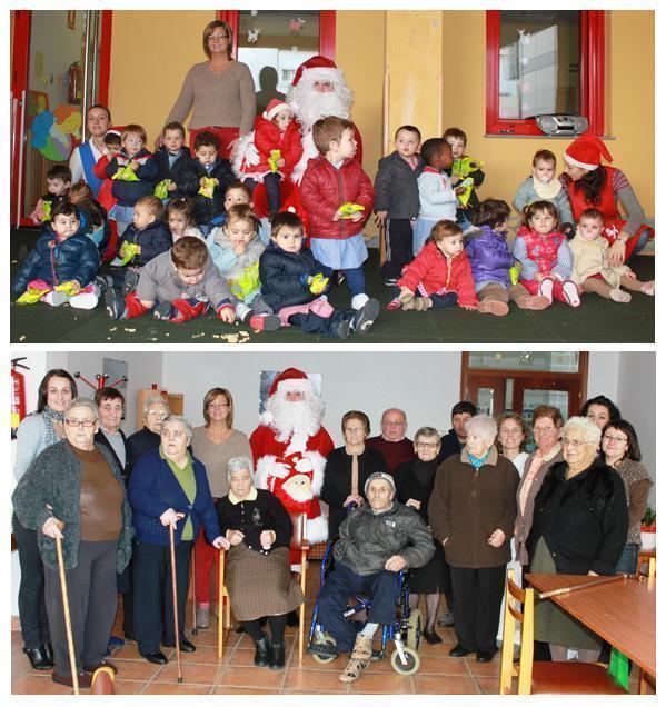 Papa Noel en Vimianzo Papa Noel visitou aos pequenos e aos maiores de Vimianzo