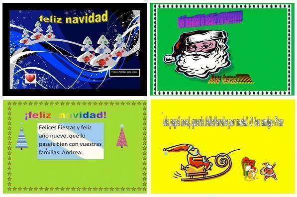 Algunhas das ciberpostais de nadal dos pequenos de Dumbria Algunhas das ciberpostais de nadal dos pequenos de Dumbria