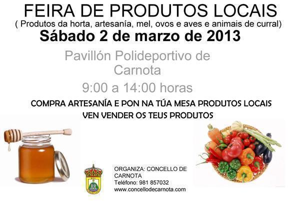 Microsoft PowerPoint - FEIRA DE PRODUTOS LOCAIS-MARZO Este primeiro sábado de marzo hai Feira de produtos locais de Carnota