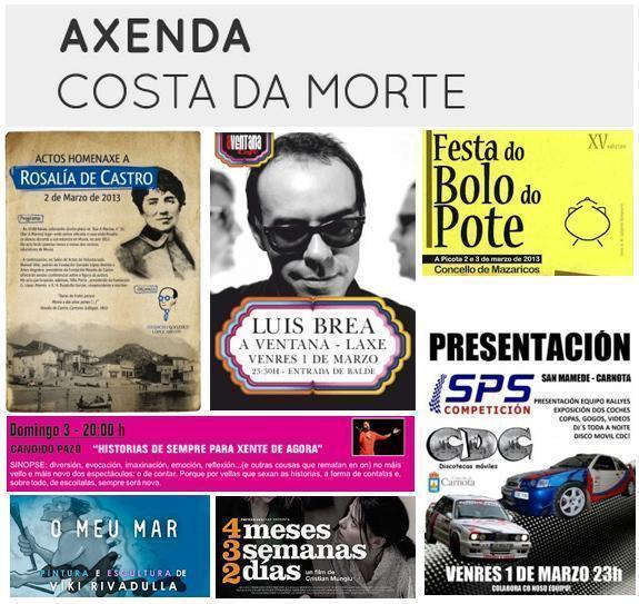 Axenda Costa da Morte marzo 2013 Axenda da primeira semana de marzo- Pincha na imaxe para ir a www.axendacostadamorte.com