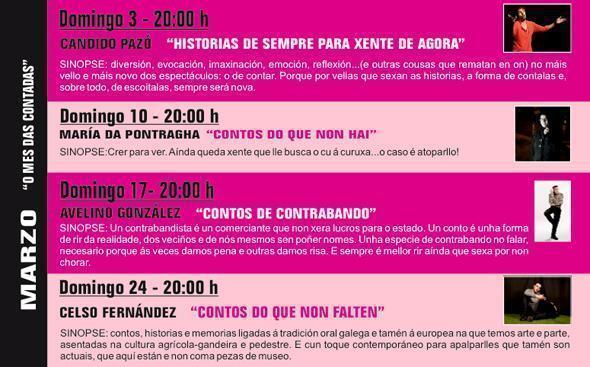 Vimianzo Prog Marzo 2013 Programa cultural do mes das Contadas, marzo de 2013 do Concello de Vimianzo
