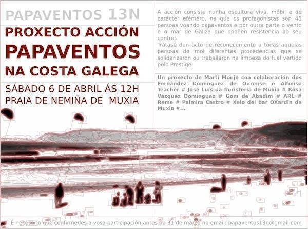 Papaventos 13N busca voluntarios para o 6 de abril en Muxia Papaventos 13N busca voluntarios para o 6 de abril en Muxia