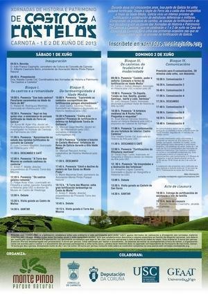 Programa de Castros a Castelos Pincha para ampliar o programa das xornadas De Castros a Castelos