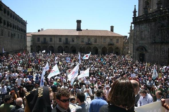 A praza da Quintana contra a megamineria-Foto- Victor de Mira A praza da Quintana contra a megamineria-Foto- Victor de Mira