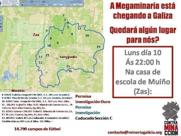 Charla en Muino Zas sobre a Megamineria Charla en Muino Zas sobre a Megamineria