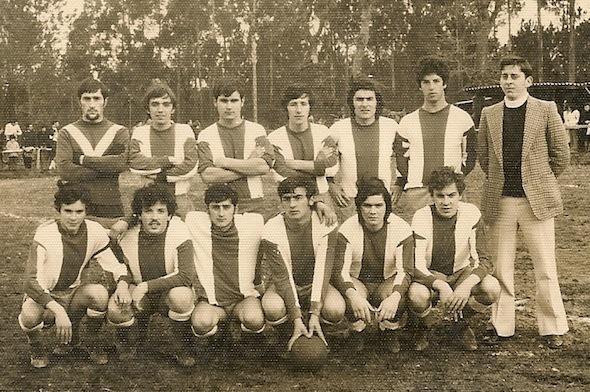 CD Baio en 1973-Lema Suarez de pe 3 pola dta O CD Baio en 1973. Lema Suárez de pé, 3º pola dereita