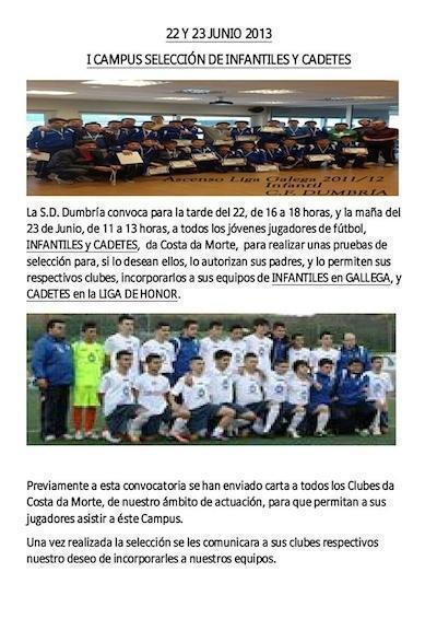 Campus Seleccion Dumbria CF Campus Seleccion Dumbria CF