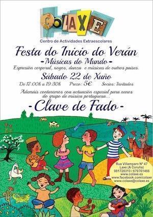 Festival Colaxe Fantástico Festival de Músicas do Mundo para cativos en Laxe