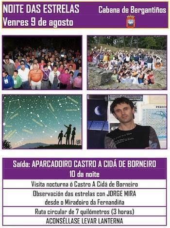Noite de estrelas en Cabana con Jorge Mira Noite de estrelas en Cabana con Jorge Mira