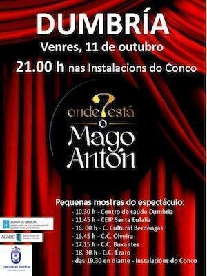 mago-anton-en-dumbria O Mago Antón estará en Dumbría
