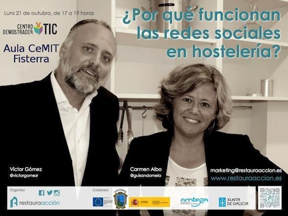 Charla na Aula CeMIt de Fisterra sobre as redes sociais en hosteleria Charla na Aula CeMIt de Fisterra sobre as redes sociais en hosteleria