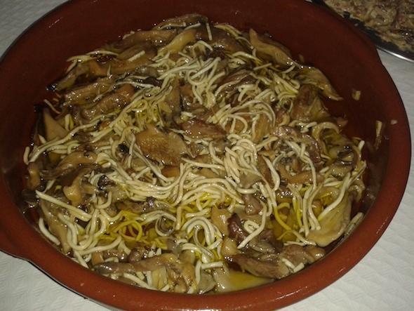 Degustacion de cogomelos na Anchoa Degustacion de cogomelos na Anchoa