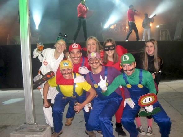 A familia de Mario Bros na Frikifesta de Vimianzo A familia de Mario Bros na Frikifesta de Vimianzo