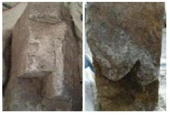 Altar e Idolino en Corcoesto Posibles altar e Idoliño funerario atopados en Corcoesto-Fotos-Petón do Lobo