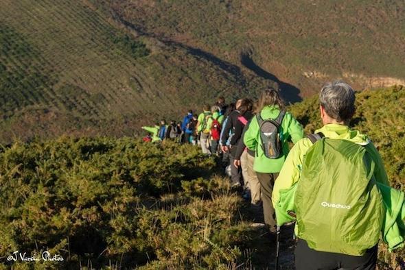 Etapa de montana no Camino dos Faros-Foto-J Varela Etapa de montana no Camino dos Faros-Foto-J Varela