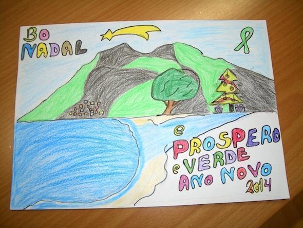 Postal ganadora do Certame de Carnota Postal ganadora do Certame de Carnota