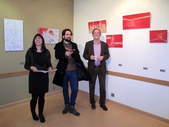 Pedro Tasende na inauguracion da sua Exposicion en Carballo Pedro Tasende na inauguracion da sua Exposicion en Carballo