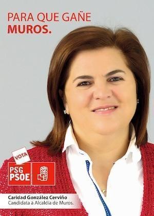 Caridad Gonzalez como candidata do PSOE de Muros Caridad Gonzalez como candidata do PSOE de Muros