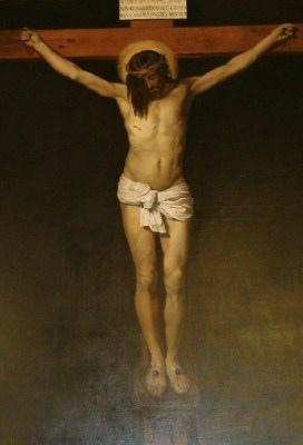Cadro de Francisco Diaz Carreno-Cristo crucificado-1889 Cadro de Francisco Diaz Carreno-Cristo crucificado-1889