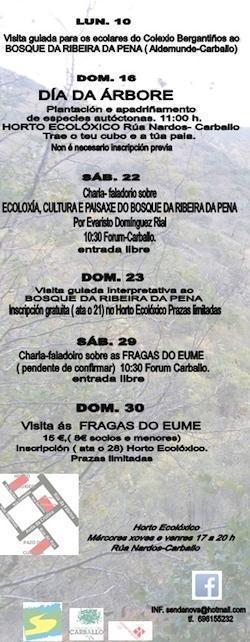 Programa das Xornadas de Interpretacion de Bosques Senda Nova Programa das Xornadas de Interpretacion de Bosques Senda Nova