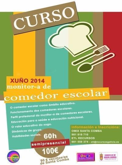 Curso de Monitor de Comedor Escolar en Santa Comba Curso de Monitor de Comedor Escolar en Santa Comba