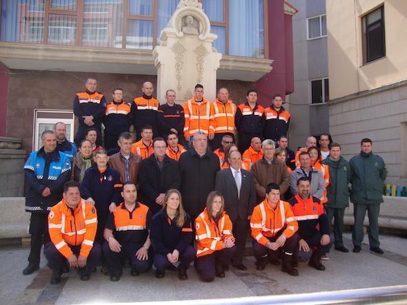 Proteccion Civil de Malpica homenaxeando ao Arranchado