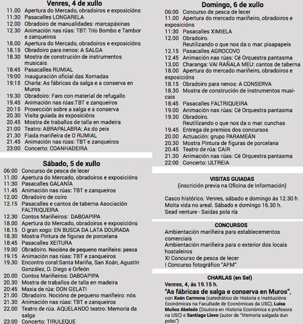 Xornadas Muros Mira ao Mar 2014-Programa Xornadas Muros Mira ao Mar 2014-Programa