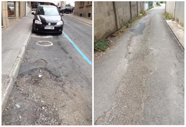 Estado da Rua da Igrexa e Vila de Cabana en Carballo Estado da Rúa da Igrexa e rúa Vila de Cabana en Carballo