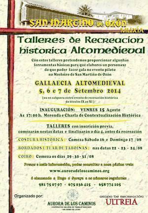 Talleres Altomedievales Aurora Aurora de Los Caminos prepara Ozón para ir á Gallaecia Altomedieval