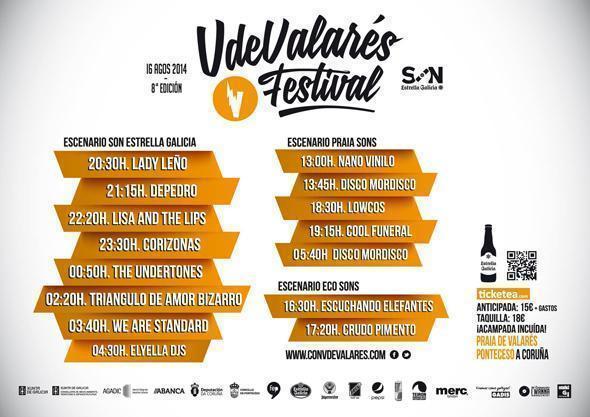 Horarios do Festival VdeValares 2014 Horarios do Festival VdeValares 2014
