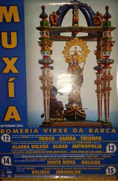 Cartel Romaria da Barca de Muxia 2014 Cartel Romaria da Barca de Muxia 2014