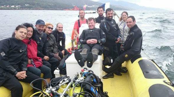 O grupo de Forseadiscovery buceando en Fisterra O grupo de Forseadiscovery buceando en Fisterra