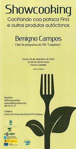 showcooking con Benigno Campos en Carballo howcooking con Benigno Campos en Carballo