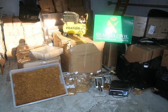 Operacion Humo contra Trafico de tabaco en Carballo Operacion Humo contra Trafico de tabaco en Carballo