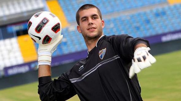 Ruben o dia da sua presentacion co Malaga-Foto-canalmalagacf