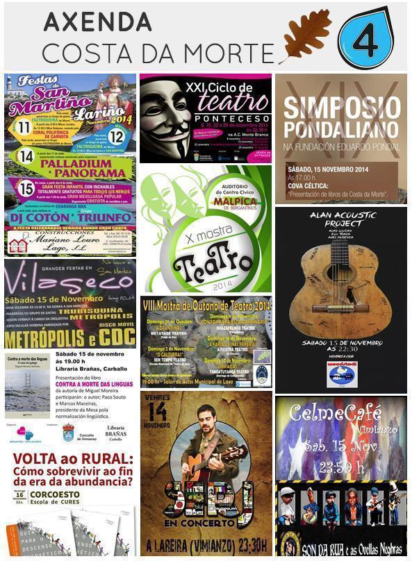 Axenda Costa da Morte 14-11-14 agenda cultural y festiva Costa da Morte