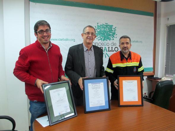 Trigo Ferrero e Souto Facal Presentando as certicificacions dos areais carballeses Trigo Ferrero e Souto Facal Presentando as certicificacions dos areais carballeses