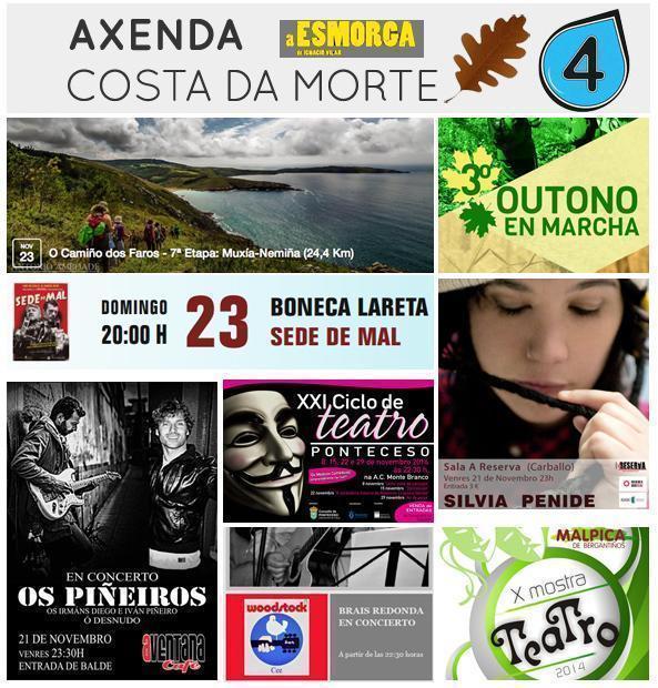 Axenda Costa da Morte 21-11-14 copia copia Unha Axenda de música, teatro, cine e sendeirimos na Costa da Morte